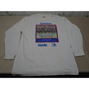 Vintage 1998 Indianapolis Marathon t-shirt men's large Graphic Long Sleeve